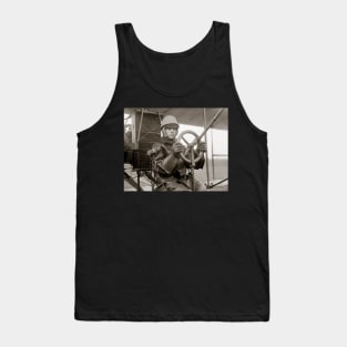 Young Aviator, 1912. Vintage Photo Tank Top